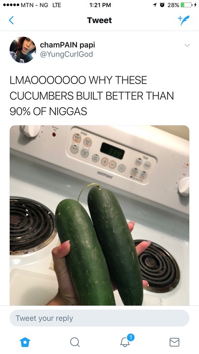 'These Cucumbers Are Better Than 90% Of Men' - Lady Says, gets slammed (Photos)