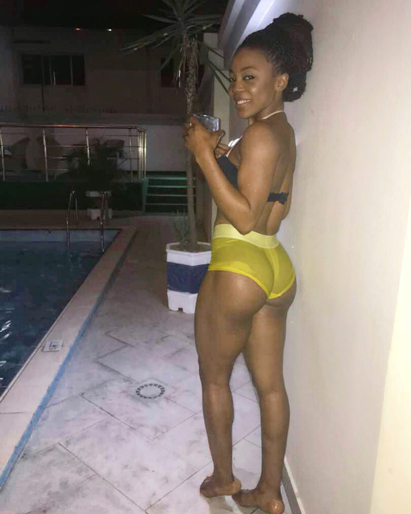 #BBNaija 2018: Ifu shows off her butt in transparent bikini bottoms