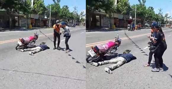 Man fakes his own death in bizarre motorbike accident to propose to girlfriend (Video)