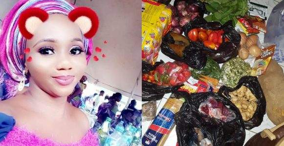 Nigerian lady reveals one of the qualities of a wife material, shows off the items she bought with N970