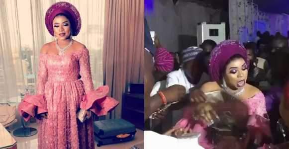 Going to jail? Bobrisky makes it rain at wedding a week after it was declared as an offense (Photos+Video)