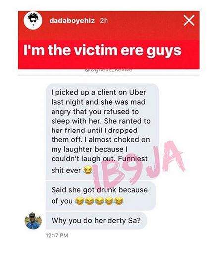 Lady calls out VJ Ehiz for not sleeping with her, despite getting drunk for him