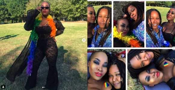 Charly Boy's daughter Dewy and her partner celebrate their first Pride as a couple (Photos)