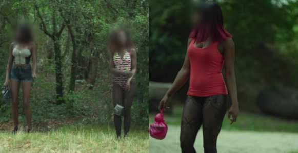 Paris park where Nigerian women are forced into prostitution (Video)