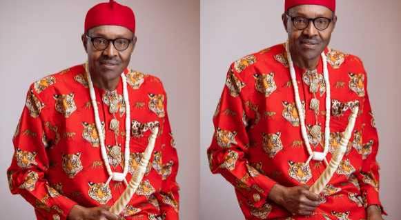 President Buhari's team releases first campaign photo and Nigerians can't stop talking about it