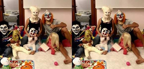 Cristiano Ronaldo Celebrates Halloween With Ghostly Mask (Photo)