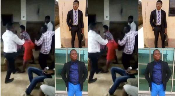 School Proprietor Beats Up Ex-Employee For Demanding His Salary (Video)