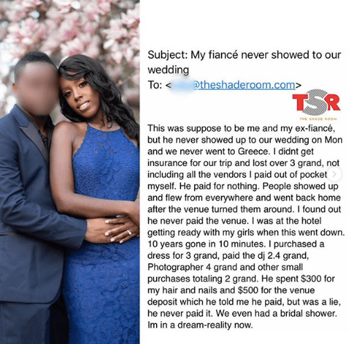 Woman cries out after her partner of 10 years abandoned her on wedding day