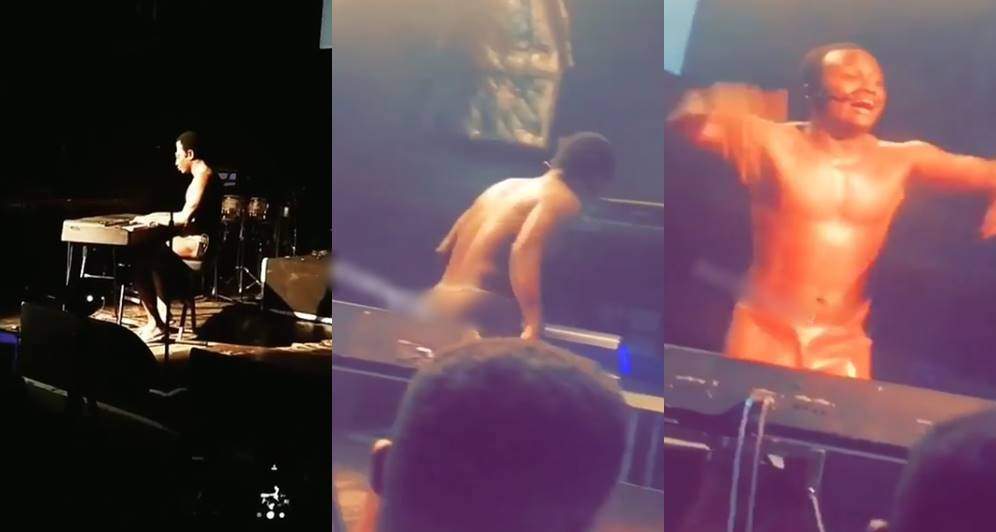 Nigerian singer, Brymo, performs n*ked in the U.K (Video)