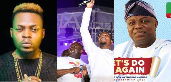 Rapper Olamide says he wants a second term for his 'daddy' Ambode