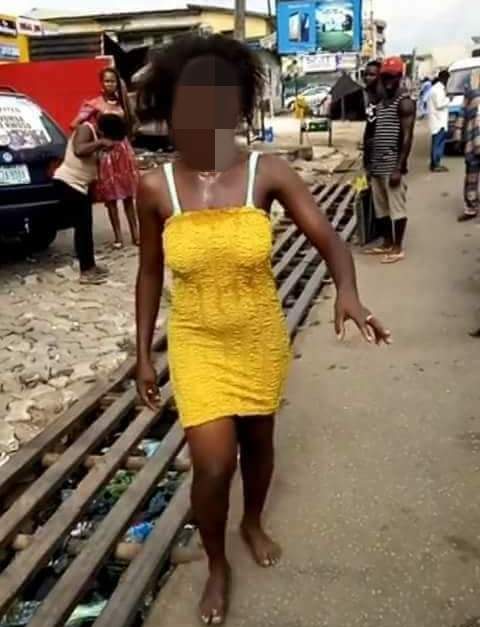 Young Lady Runs Mad After Allegedly Sleeping With A Married Man (Photos)