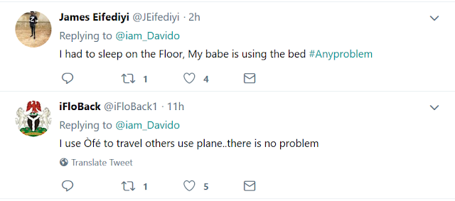 Twitter users mock Davido for saying he couldn't fly to Nairobi on his private jet because his dad had to use it