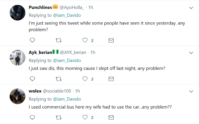 Twitter users mock Davido for saying he couldn't fly to Nairobi on his private jet because his dad had to use it