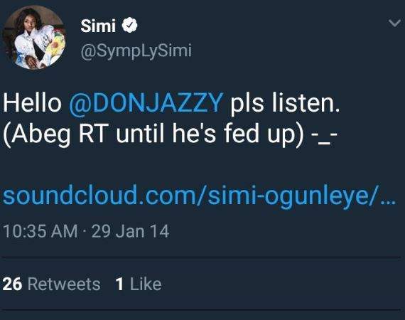 Simi reflects on how she used to pester Don Jazzy to listen to her mixtape