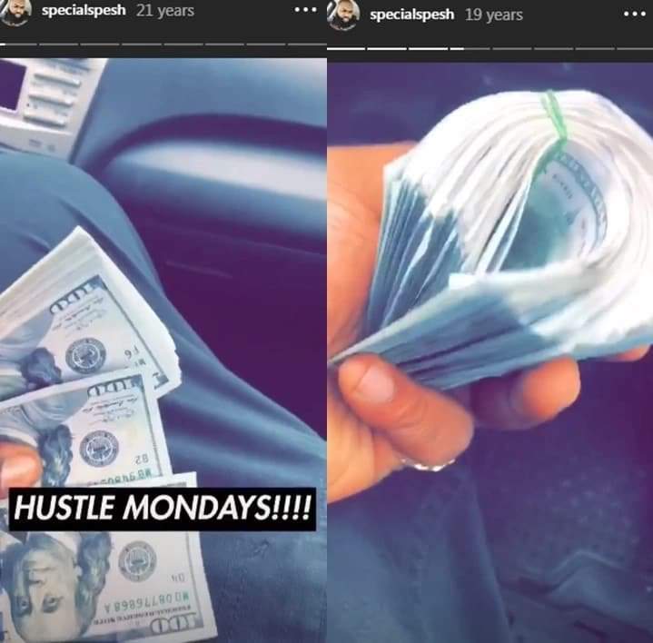 Davido's Hype Man Apologizes After Showing Off  Dollar Bills On Instagram (Photos)