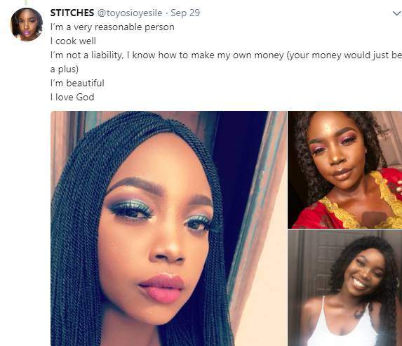 Nigerian lady takes search for boyfriend to Twitter, to beat mum's December deadline