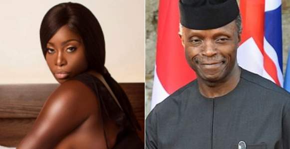 American model, Symba who caused traffic in Lagos, declares longtime love for Nigeria after meeting Osinbajo