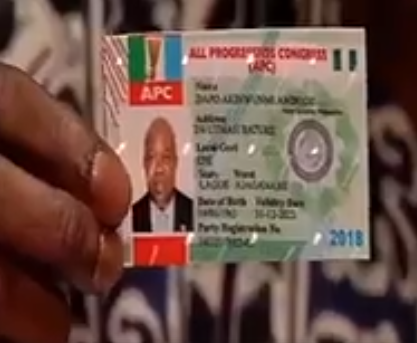 'Ambode has dumped his APC membership card' - Lagos APC chairman says