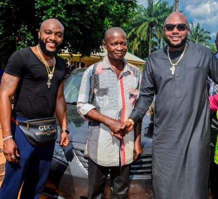 E-Money And Kcee Support Youths With Motorbikes And A Car (Photos)
