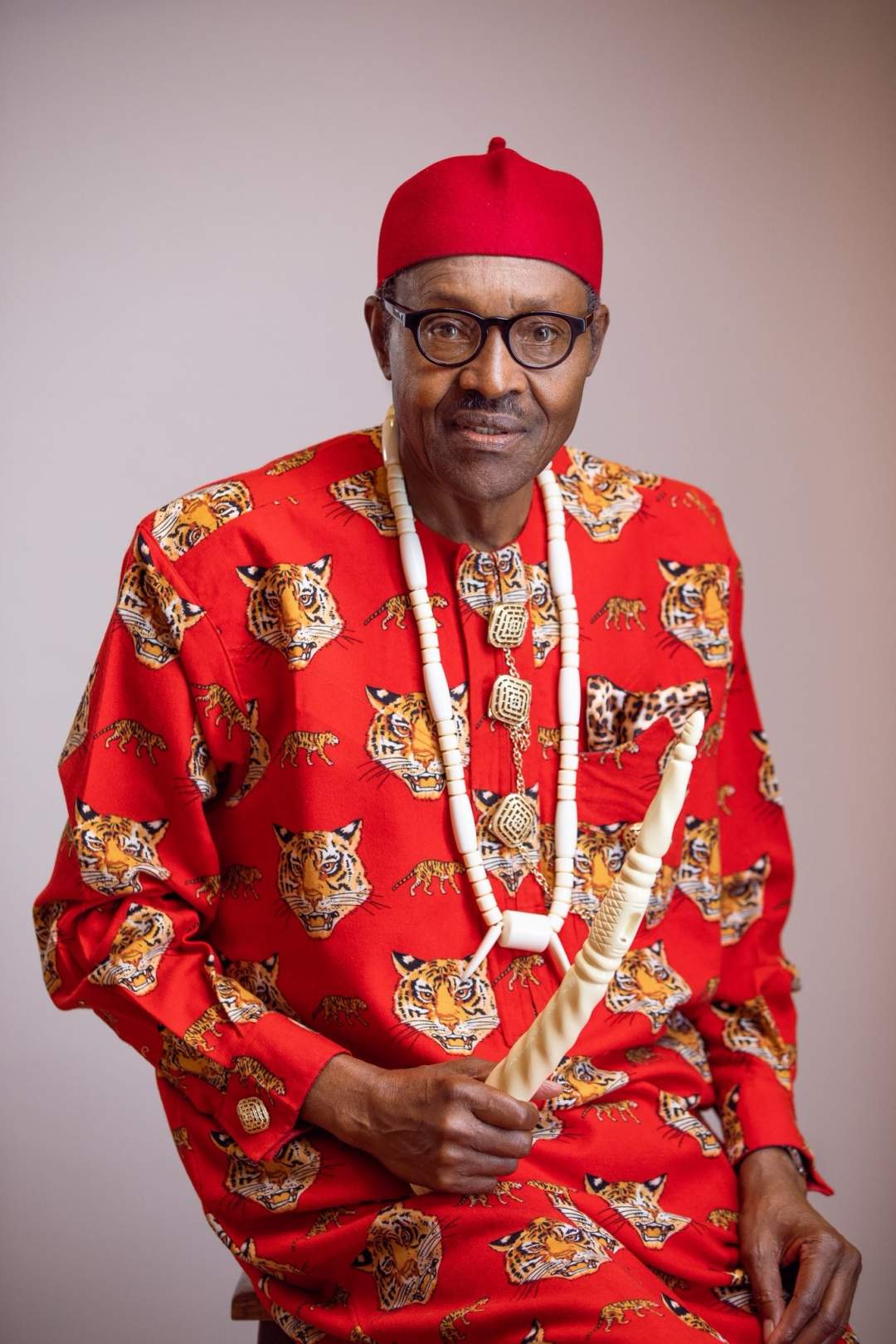 President Buhari's team releases first campaign photo and Nigerians can't stop talking about it