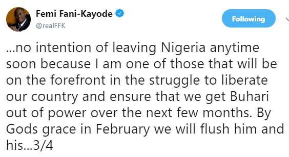 Femi Fani-Kayode reacts to his name being on travel ban list