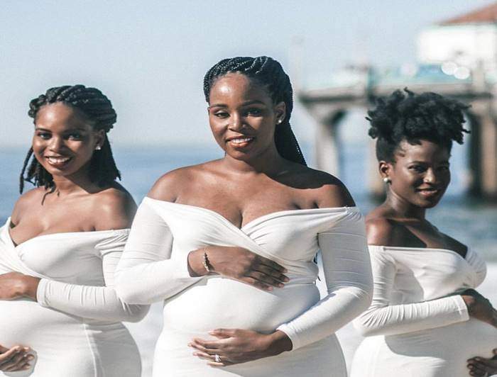 Checkout these beautiful maternity photos of 3 pregnant sisters