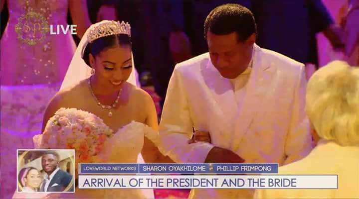 First Photos from Sharon Oyakhilome And Phillip's White Wedding