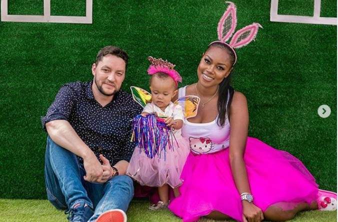 Yvonne Nelson And  Baby Daddy Together At Daughter's First Birthday Party (Photos+Video)