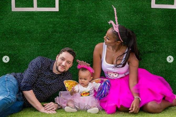 Yvonne Nelson And  Baby Daddy Together At Daughter's First Birthday Party (Photos+Video)