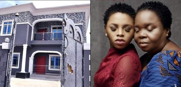 Chidinma Ekile Builds A Beautiful House For Her Mother As A 60th Birthday Gift