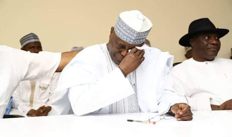 Atiku cries out after Army, Police, Custom and Immigration officers search his plane as he returns to Nigeria