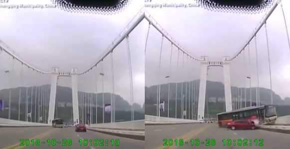 All passengers dead as bus plunges into river during argument between lady and driver (Video)