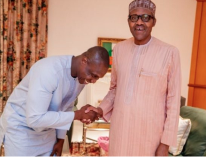 Obasanjo's Son Olujuwon Visits Buhari, Pledges To Campaign For Him
