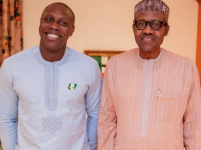 Obasanjo's Son Olujuwon Visits Buhari, Pledges To Campaign For Him