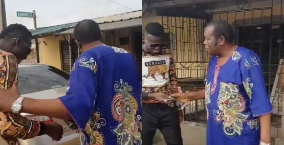 Akpororo Surprises His Friend's Father With A Car (Video)