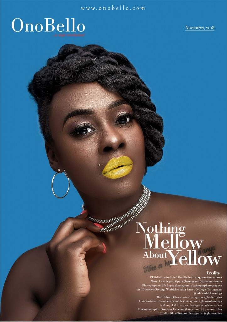BBNaija Star Uriel Stuns In Jaw-Dropping Makeup Looks for OnoBello Magazine November Issue (Photos)