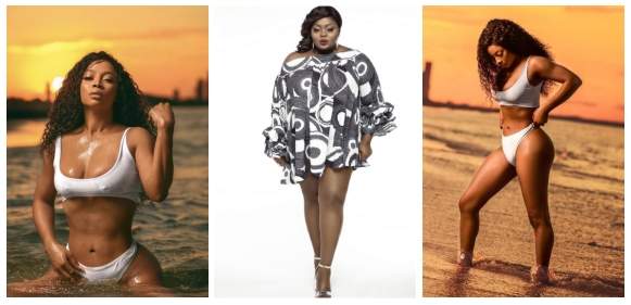 Eniola Badmus Fights With Toke Makinwa's Fan Over Bikini Photos