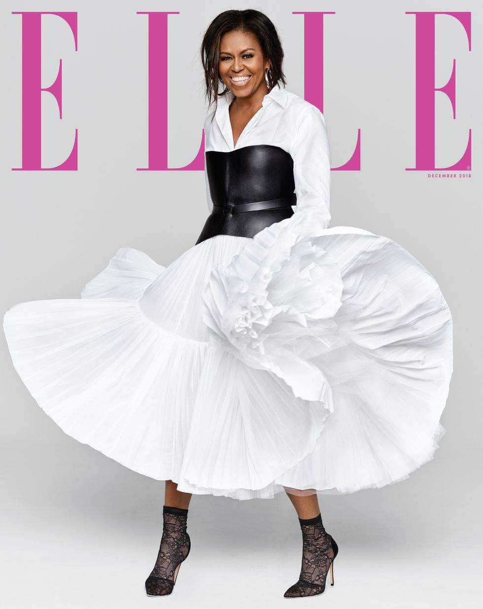 Michelle Obama Glows As She Covers 'Elle's December 2018 Issue (Photos)