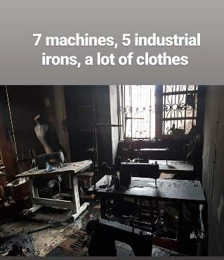 Fashion designer,Mai Atafo's office gutted by fire (Photos)