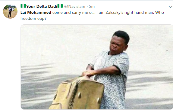 See how Nigerians are reacting to Lai Mohammed's claim that N3.5 million is spent monthly to feed El-Zakzaky