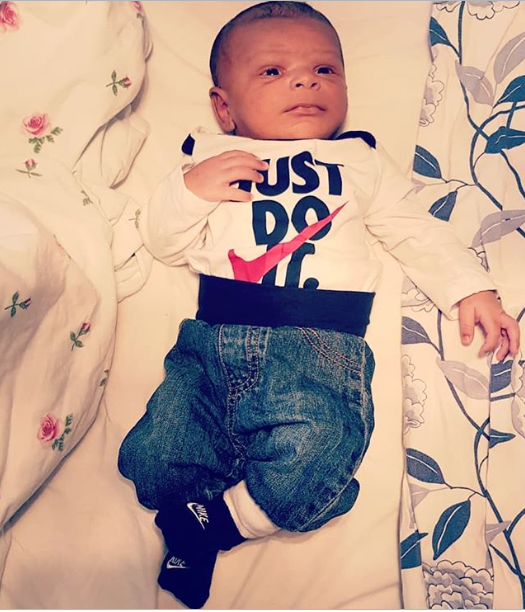 May D Shares Cute New Photos Of His Newborn Son, Ethan