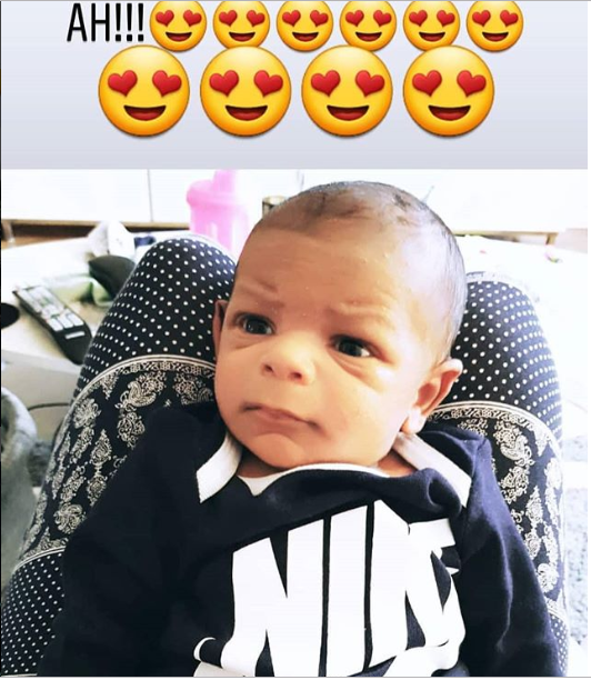 May D Shares Cute New Photos Of His Newborn Son, Ethan