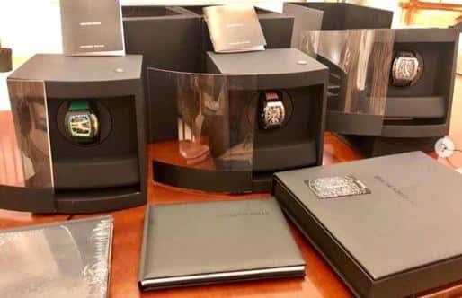 Mompha spends ₦180 million on three Richard Mille wristwatches (Photo/Video)