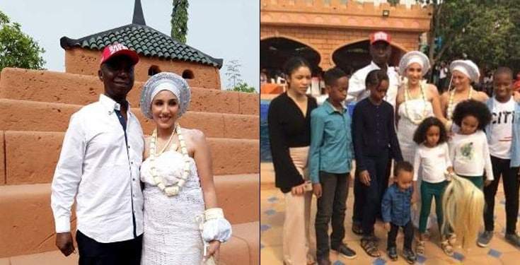 Meet Regina Daniel's Husband, Ned Nwoko's Morrocan Wife & Children (Photos)