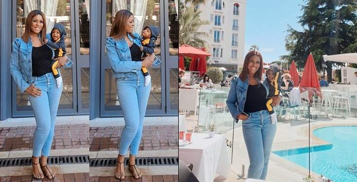 Linda Ikeji Pictured With Jayce In France (photos)
