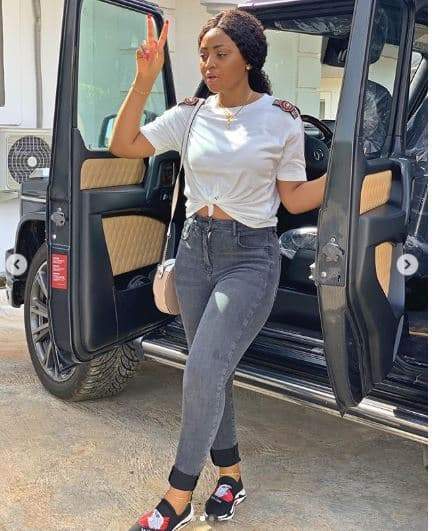 Actress Regina Daniels takes delivery of her new Brabus (Photos)