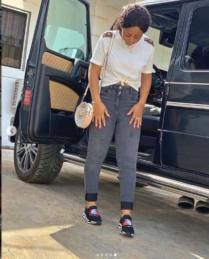 Actress Regina Daniels takes delivery of her new Brabus (Photos)