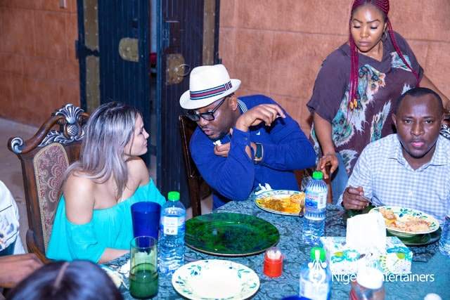 Ned Nwoko and his wife Regina Daniels host private dinner for team