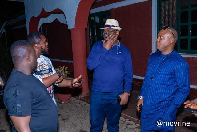 Ned Nwoko and his wife Regina Daniels host private dinner for team