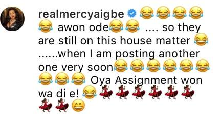 Mercy Aigbe reacts to rumuor about her mansion being on rent